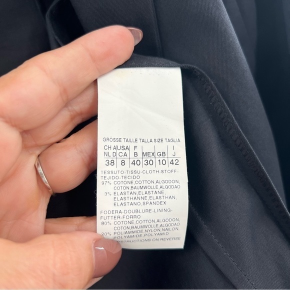 WEEKEND MaxMara navy cotton blazer - Picture 6 of 6